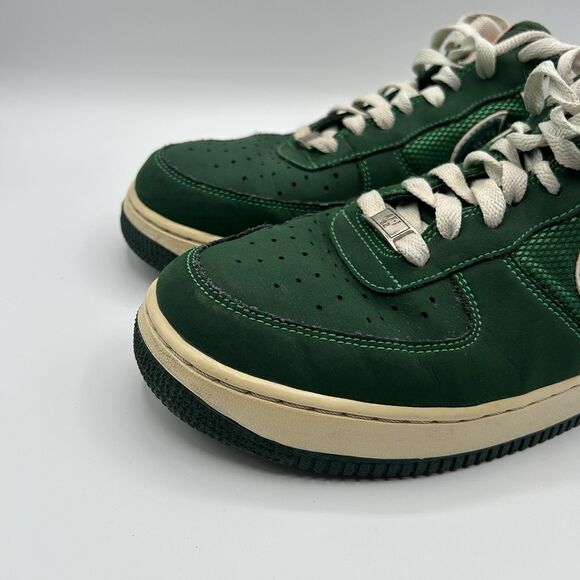 Nike Air Force 1 Low Men’s Size 10 Irish Miami Varsity Green Orange 488298-305 - Picture 4 of 16